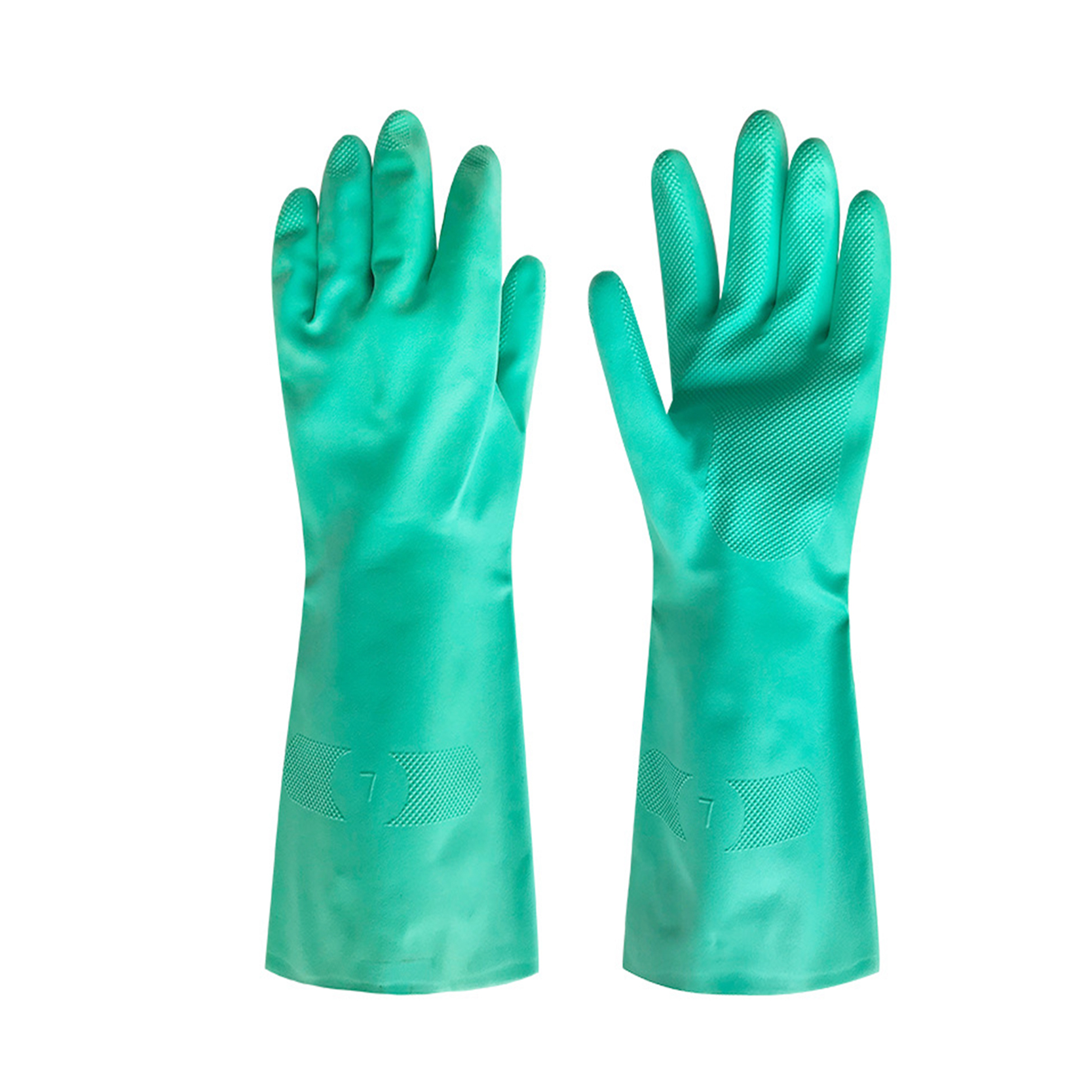 Nitrile Chemical Resistant Gloves, Reusable Heavy Duty Safety Work Gloves Without Li (1)