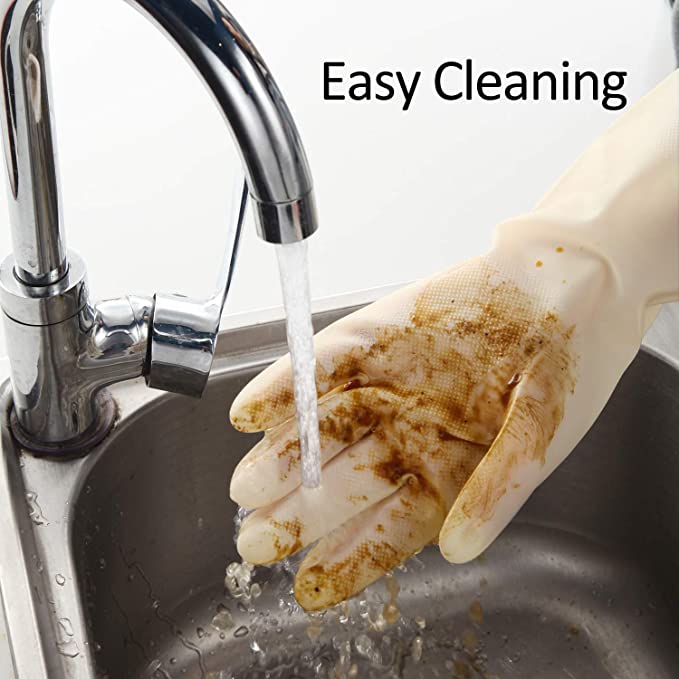 Rękawice nitrylowe do czyszczenia, rękawice do szorowania do gotowania, mycia kuchni, łazienki (2)