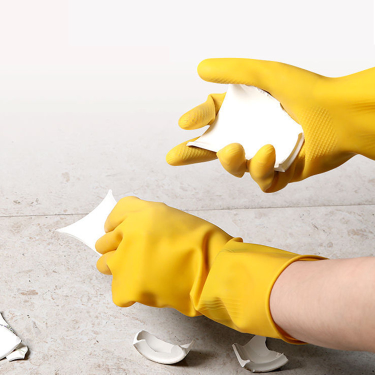 Reusable Cleaning Gloves Ntxiv Thickness Rubber Gloves La ((5)