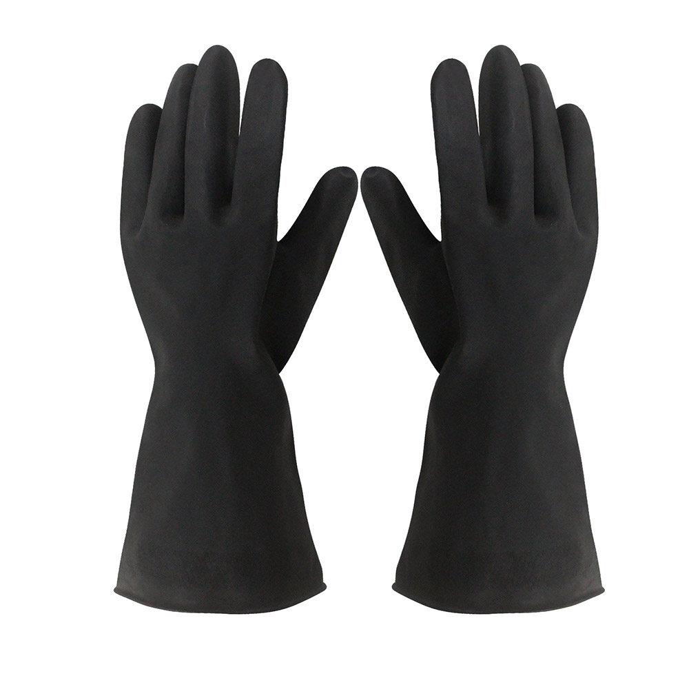Wholesale Anti Slip Latex Chemical Resistant Rubber Gloves for Industry Use (1)