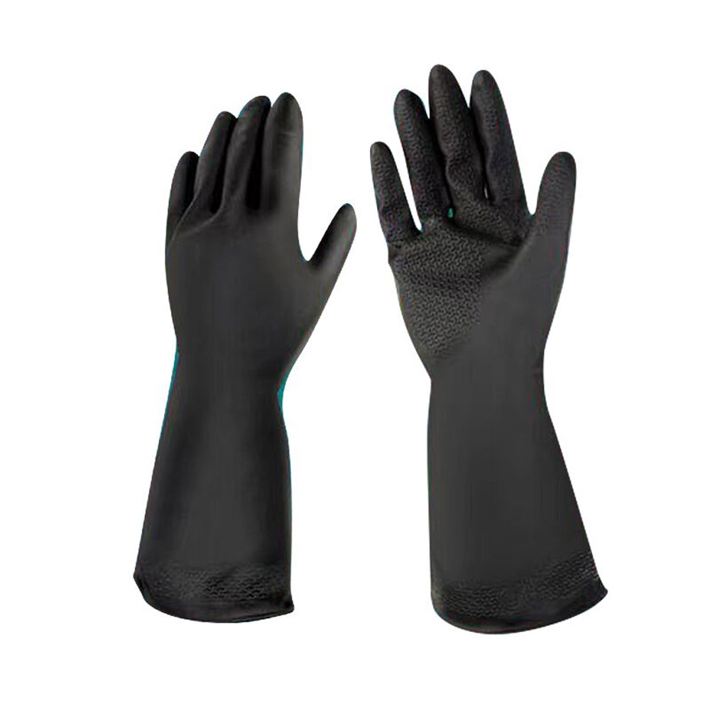 Wholesale Anti Slip Latex Chemical Resistant Rubber Gloves for Industry Use (4)